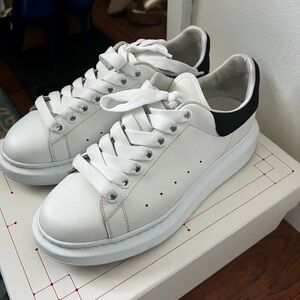 Alexander McQueen White and Black Sneakers